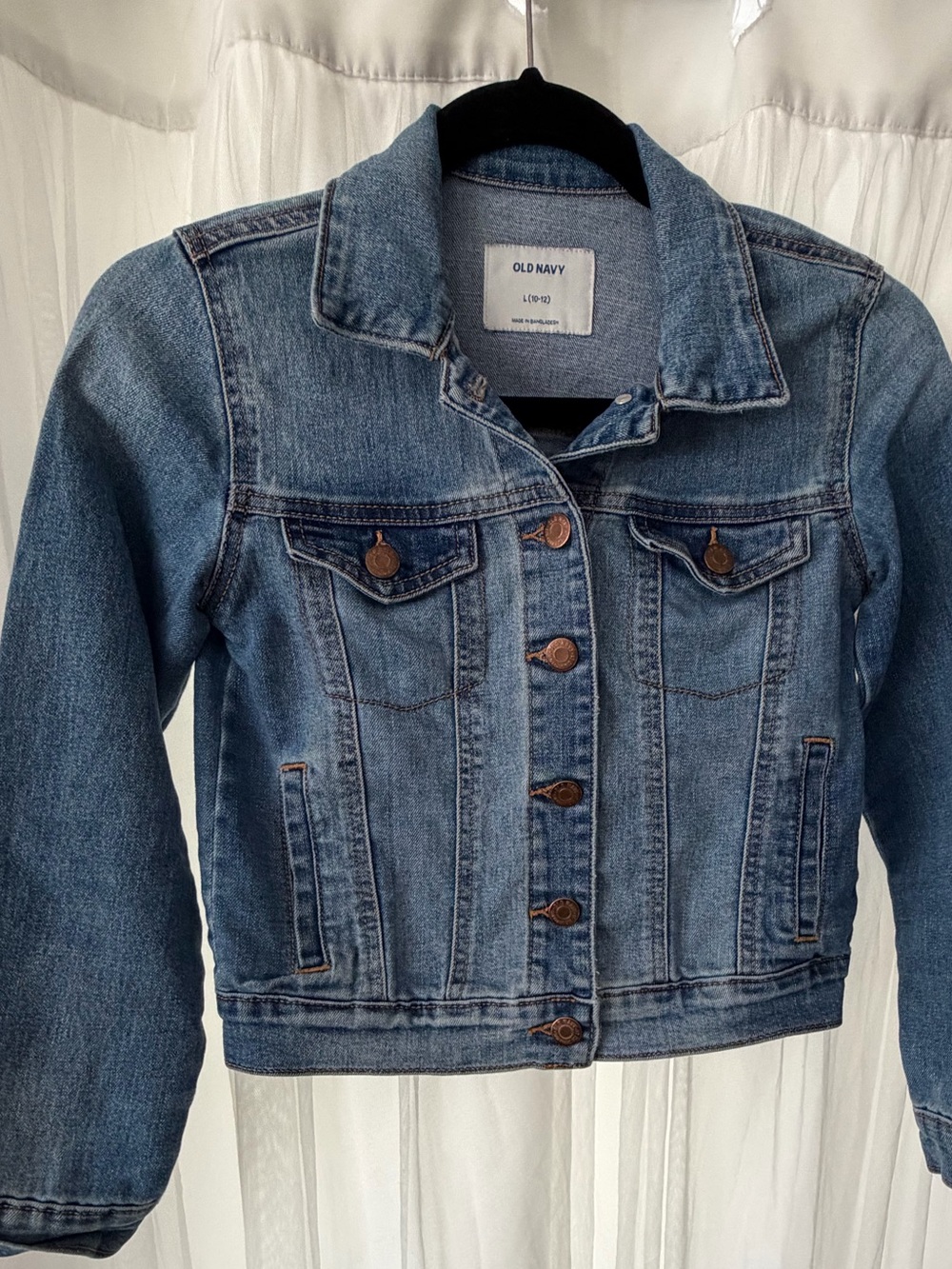 Old Navy Medium Wash Blue Denim Jacket
